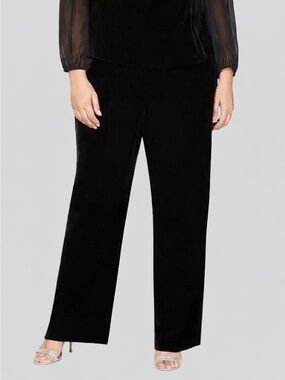 LIZ CLAIRBORNE Black Velvet Pants size 18w